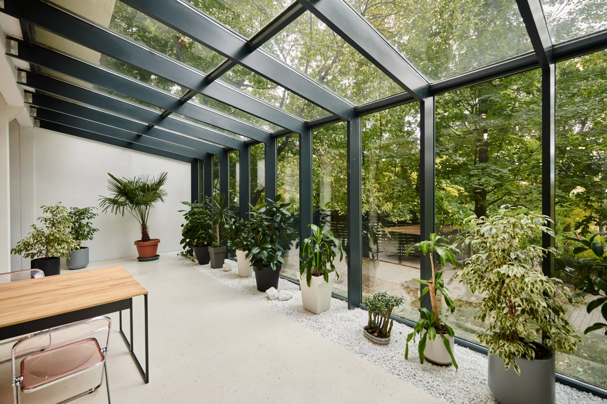 patio dans une maison