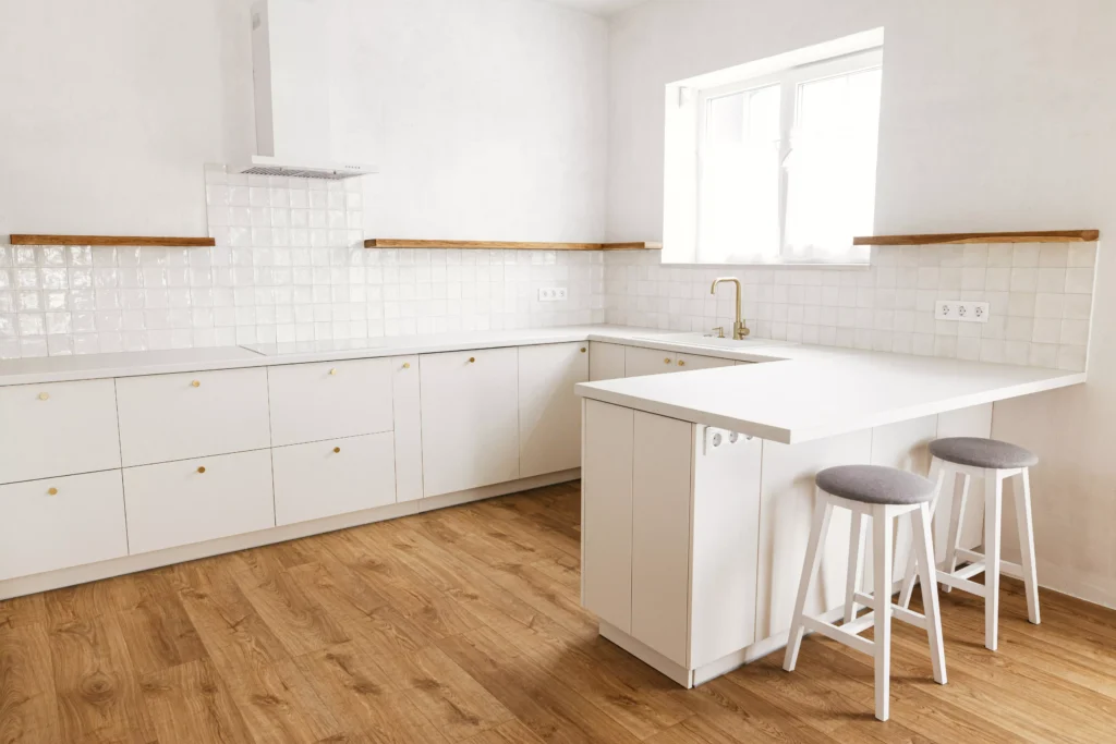 parquet dans la cuisine