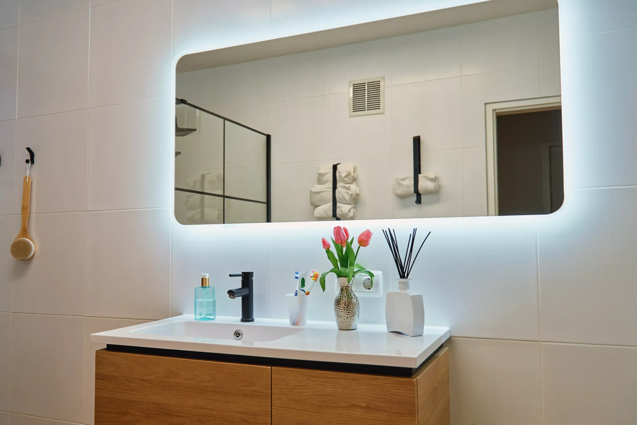 miroir de salle de bain led